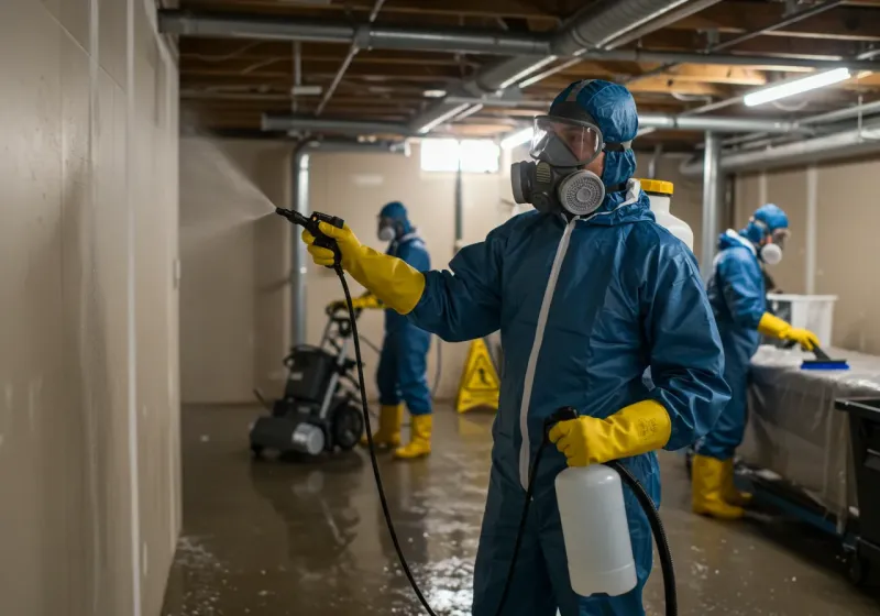 Basement Sanitization and Antimicrobial Treatment process in Milroy, PA